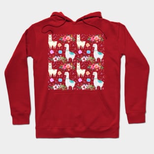 Llama pattern-rainbow version Hoodie